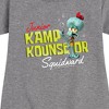 Girls' - SpongeBob SquarePants - Kamp Koral Kamp Kounselor Squidward Graphic Short Sleeve Fleece Dress - 2 of 4