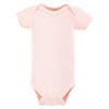 Hudson Baby Girls Thermal Preemie Layette Set 4pc Short Sleeve Outfit, Leopard, Preemie - 4 of 4
