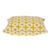 HomeRoots 18" Yellow and White Geometric Cotton Throw Pillow - 4 of 4