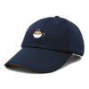 Dalix Cappuccino Embroidered Coffee Brew Cotton Dad Hat Baseball Cap Womens - 4 of 4