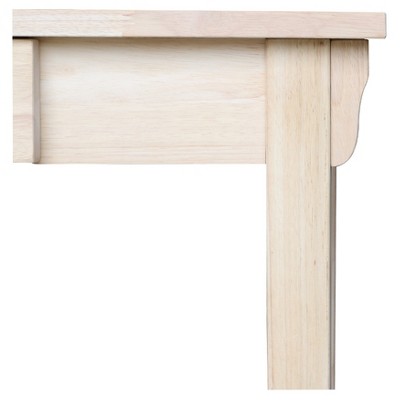 Classic Mission-Style Solid Wood Desk with Drawer in Brown