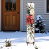 HomeRoots 42" Green Red And White Solid Wood Christmas Poinsettia Garden Stake - 2 of 4