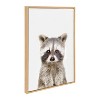 Sylvie Raccoon Framed Canvas by Amy Peterson - Kate and Laurel - 2 of 4