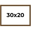 PosterPalooza | Flat Gold Picture Frame - UV Acrylic, Backing Board, Hanging Hardware Included - 2 of 4