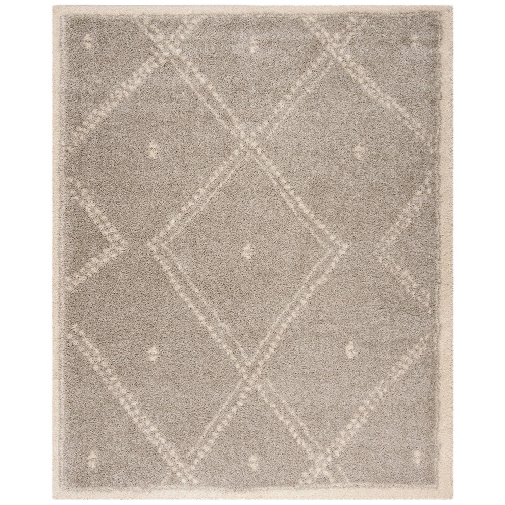 6'7inx9'2in Hubbell Loomed Rug Gray/Ivory - Safavieh