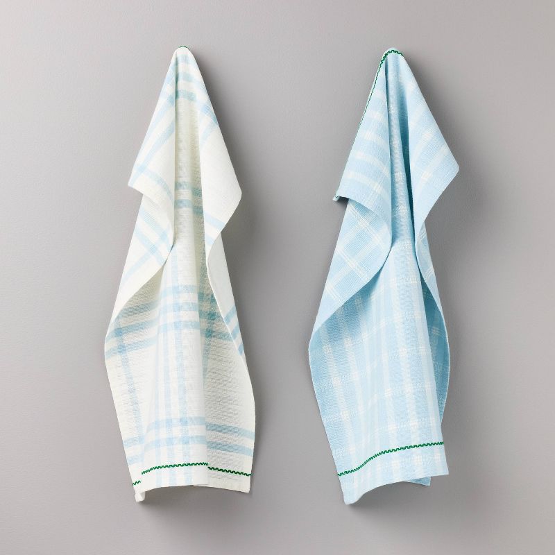 2ct Mixed Plaid Kitchen Towel Set - Hearth & Hand™ with Magnolia, 1 of 4
