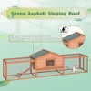 121"L Rabbit Hutch Outdoor, Two Floors Wooden Bunny Cage with Ramps, Large Chicken Coop with Lockable Door, Rabbit Enclosure for Guinea Pigs Hamster - 4 of 4