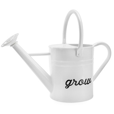 AuldHome Design Farmhouse Enamel Watering Can; Decorative Rustic Metal Watering Pitcher for Gardening
