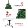 SUGIFT 6ft Artificial Christmas Tree Hinged Xmas Tree W/864 Branch Tips & Metal Stand - 4 of 4