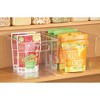 iDesign Storage Bins with Handles for Kitchen, Bathroom, or Office, Set of 2, Clear, Made in USA - 3 of 4