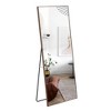 PAGED Rectangle Full Length Mirror,Leaning Floor Full Body Mirror with Solid Wood Frame,Suitable for Bedroom or Cloakroom - 4 of 4