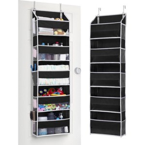 Over-Door Organizer with Clear Windows, 44 lb Capacity - 5 Large Pockets & 10 Mesh Side Pockets for Toys, Shoes, Diapers - 1 of 4
