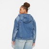 Women's Oversized Hooded Jean Jacket - Wild Fable™ - 3 of 3