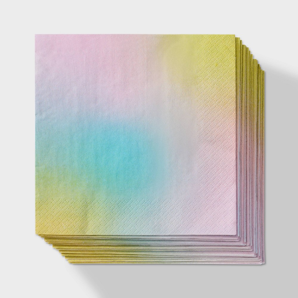 30ct Pastel Lunch Napkins - Spritz