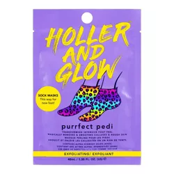 Holler and Glow Purrfect Pedi Foot Mask - Rainbow - 1.35 fl oz