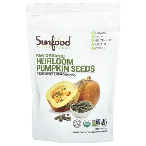 Sunfood Raw Organic Heirloom Pumpkin Seeds, 8 oz (227 g) - 1 of 2