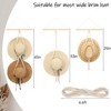 Aoibox Macrame Hat Hanger Wall Mounted Boho Style Organizer for Wide Brim Hats Storage Display Rack - 2 of 4