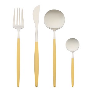 REGALWOVEN Stainless Steel Flatware with Spoons and Forks Set 4 Pieces - 1 of 4