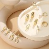 13 Pairs 14K Gold Plated Huggie Hoop Set - Small Lightweight Hypoallergenic Earrings with Pearls, Dainty Gift for Women - 4 of 4