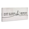 Stupell Industries Eat Sleep Ski Repeat Phrase, 24" x 10" - 3 of 4