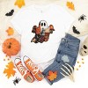 Patchwork Ghost Printed - Youth Short Sleeve Graphic T-Shirt and Toddler Short Sleeve Graphic T-Shirt - 2 of 4