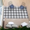 Waterproof Outdoor Rug, Reversible Plastic Straw Patio Mat, Portable Plaid Carpet for Camping, Porch, Deck, Backyard - 4 of 4