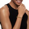 Ross-Simons Black Enamel X Bangle Bracelet in 18kt Gold Over Sterling Size 7 - 2 of 3