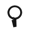 Versailles Silent Glide Nylon Lined Clip Rings for 7/8" - 1" Rod 7 Pieces Black - 2 of 4