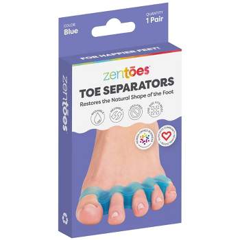 ZenToes Silicone Toe Separators for Correct Toe Alignment - Blue