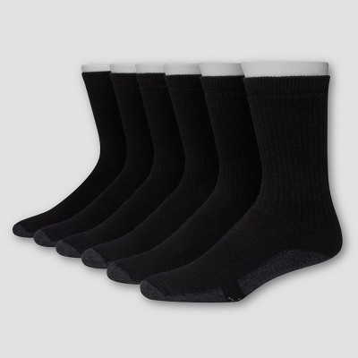 Hanes Premium Men's X-temp Ultra Cushion Crew Socks 6pk : Target