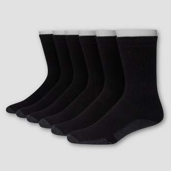 Hanes Premium Men's X-Temp Ultra Cushion Crew Socks 6pk
