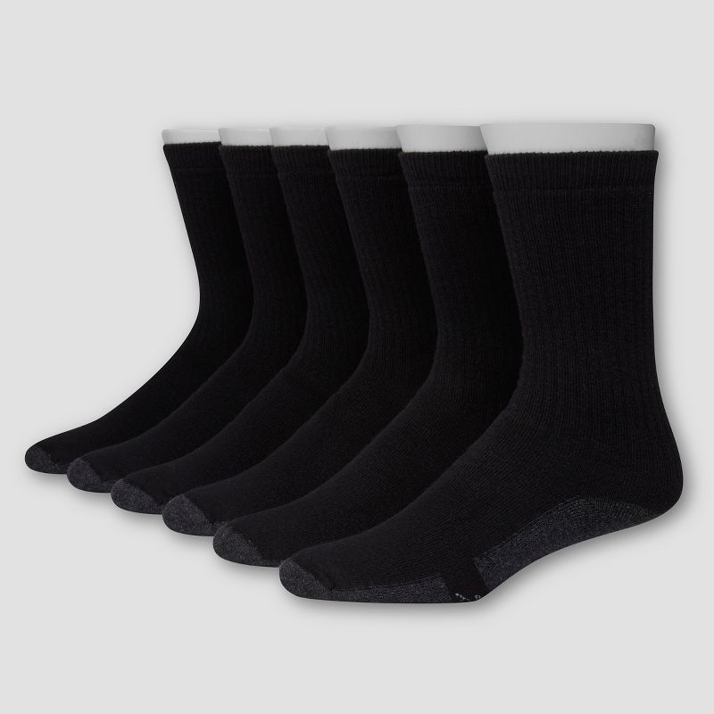 Hanes Premium Men's X-Temp Ultra Cushion Crew Socks 6pk, 1 of 7