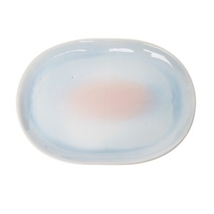 Transpac Ceramic 14 in. Sanctuary Reactive Glaze Platter - 1 of 2