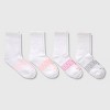 Hanes Women's 4pk Absolute Active Crew Socks - White 5-9: Midweight Cotton Blend, Seamless Toe, Machine Washable - 2 of 4