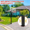 In Ground Basketball System 96-120in, Quick Adjustable Basketball Hoop Outdoor with 55 Inch Shatterproof Tempered Glass Backboard - 2 of 4