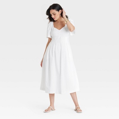 Women's Short Sleeve Midi Dress - A New Day™