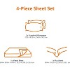 J&V TEXTILES 1000 Thread Count Deep Pocket Luxury Sheets - 2 of 3