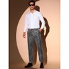 INSPIRE CHIC Men's 70s Disco Straight Leg Party Metallic Glitter Pants - 4 of 4