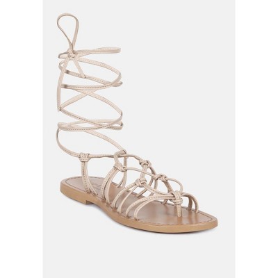 Baxea Handcrafted Tie Up String Women Flats