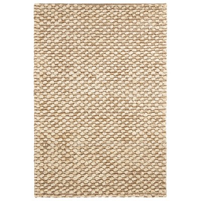 Natural Beige Handwoven Jute Runner Rug 2' 6" x 8'