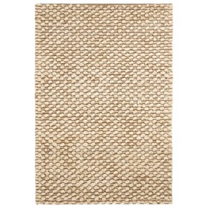 Home Conservatory Textured Handwoven Jute Area Rug - 1 of 4