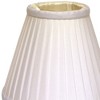 Vynxaria Pleated Chandelier Lampshades 2.5x5 Inches (Set of 6), Slant White - 2 of 4