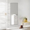 Rect Mirror Full Length,Floor Mirror With Stand, Aluminum Alloy Full Body Mirror, Standing Hanging Or Leaning Against Wall -The Pop Home - 2 of 4