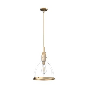 Hunter Fans 13" Van Nuys Pendant Light Alturas Gold Finish - Industrial Luxe Design for Modern Spaces - 1 of 4