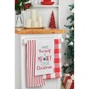 C&F Home Holiday Theme "Have Yourself a Meowy Christmas" Cat Sentiment Embroidered Cotton Flour Sack Dishtowel 27L x 18W in. - 4 of 4