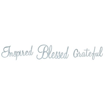 Transpac Metal Hanging Inspirational Words Set of 3 Spring Home Decorations