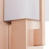Possini Euro Design Midtown Modern Wall Light Sconces Set of 2 Burnished Brass Hardwire 4 1/2" Fixture White Glass for Bedroom Bathroom Vanity Reading - 3 of 4