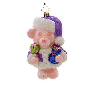 Christopher Radko 5.25 In Gummy Bera Greeting Ornament Bear Candy Sweet Treat Santa Tree Ornaments - 1 of 3