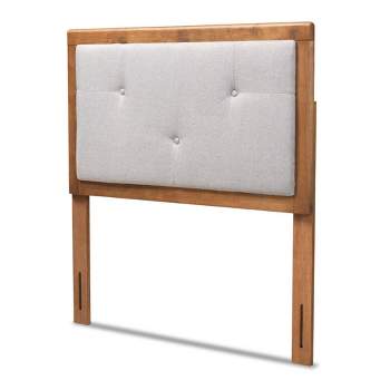 Abner Fabric Upholstered Wood Headboard - Baxton Studio