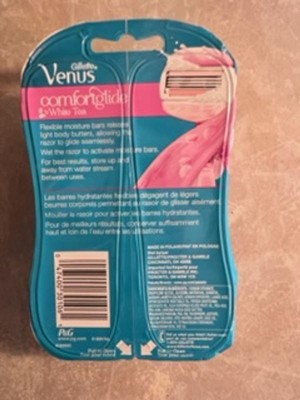 Venus Comfortglide White Tea Women's Disposable Razor - 2ct : Target